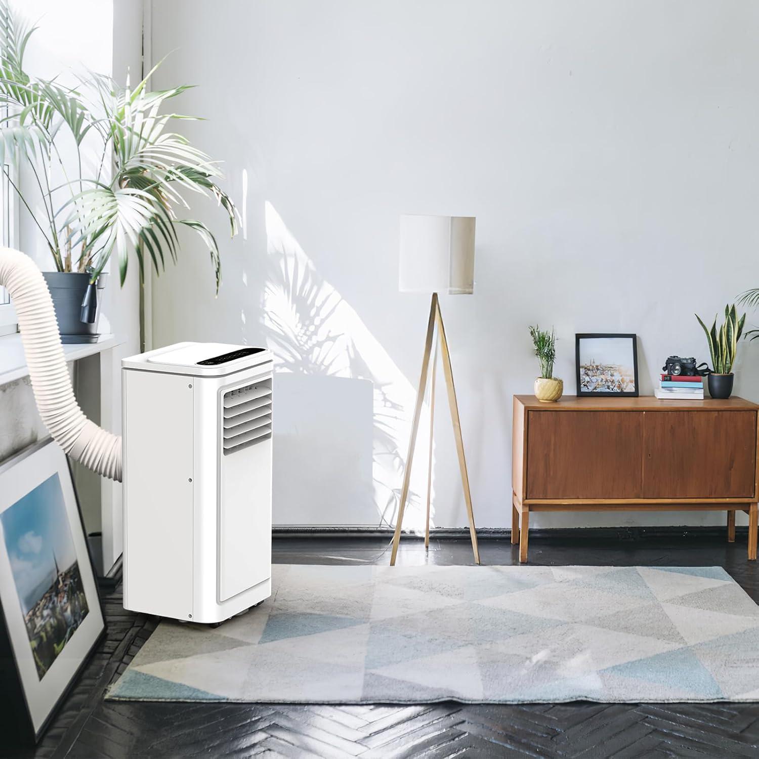 image8000 BTUs Portable Air Conditioners with coolingdehumidificationfansleep mode4IN1 Portable AC with 24H Timer ampamp Remote Control ampamp Window Kit8000 BTUs