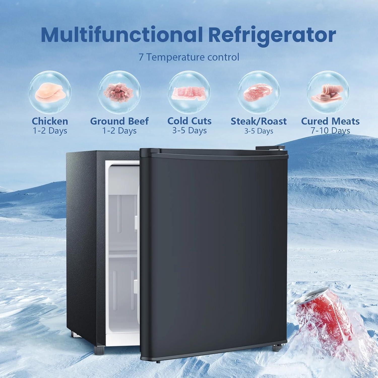 imageSkincare Fridge With Builtin LED Light Mirror 4L Compact Mini Refrigerator ACDC Portable 6 Can Small Cosmetics Cooler for Makeup Beverage Food Bedroom Office ampamp Dorm BlackBlack