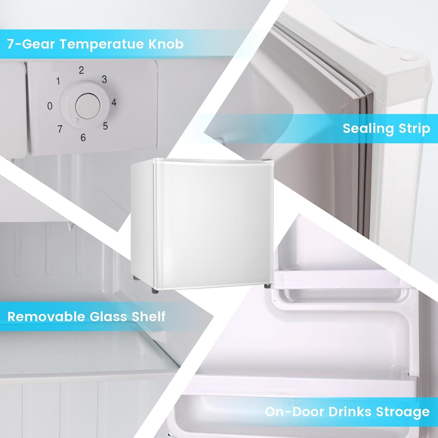 imageWine Cooler Refrigerator 37 Bottle Freestanding Cabinet Wine Cellars Wine Fridge with Glass Door 145 Can Beverage Refrigerator for Home Use Protecting Your Reds and WhitesWhite