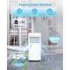image10000 BTUs Portable Air Conditioners with coolingdehumidificationfansleep mode4IN1 Portable AC with 24H Timer ampamp Remote Control ampamp Window Kit8000 BTUs