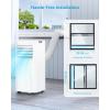 image10000 BTUs Portable Air Conditioners with coolingdehumidificationfansleep mode4IN1 Portable AC with 24H Timer ampamp Remote Control ampamp Window Kit8000 BTUs