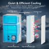 image31 CuFt Mini Fridge with Freezer 2 Door Compact Refrigerator Mini Fridge with Adjustable Removable Glass Shelves for Bedroom Office Dorm or Apartment BlackWhite
