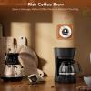 image5Cup Drip Coffee Maker with 24H Programmable Timer Delay Brew Keep Warm Plate 25oz Water Reservoir AutoShut Reusable filter Overheatprotection Ideal for HomeOfficeOutsideBlackMechanical