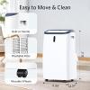 image8000 BTUs Portable Air Conditioners with coolingdehumidificationfansleep mode4IN1 Portable AC with 24H Timer ampamp Remote Control ampamp Window Kit12000 BTUs