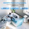 image8000 BTUs Portable Air Conditioners with coolingdehumidificationfansleep mode4IN1 Portable AC with 24H Timer ampamp Remote Control ampamp Window Kit8000 BTUs with Window Kit
