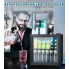 imageMini Fridge 130 Can Beverage Refrigerator Cooler 32 CuFt Drink Fridge for Soda Wine Beer Adjustable Temperature Control for Home Office BlackBlack