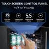imageMini Fridge 130 Can Beverage Refrigerator Cooler 32 CuFt Drink Fridge for Soda Wine Beer Adjustable Temperature Control for Home Office BlackBlack