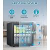 imageMini Fridge 130 Can Beverage Refrigerator Cooler 32 CuFt Drink Fridge for Soda Wine Beer Adjustable Temperature Control for Home Office BlackBlack