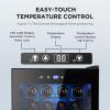 imageMini Fridge 130 Can Beverage Refrigerator Cooler 32 CuFt Drink Fridge for Soda Wine Beer Adjustable Temperature Control for Home Office BlackBlack