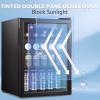 imageMini Fridge 130 Can Beverage Refrigerator Cooler 32 CuFt Drink Fridge for Soda Wine Beer Adjustable Temperature Control for Home Office BlackBlack