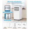 imagePortable Air Conditioner 8000 BTU Cools Up to 350 Sq Ft 3in1 Modes Portable AC Unit Remote Control LED Display Auto Shutoff AC with Window Kits for Bedroom Home Office White8000 BTU with Auto Shutoff