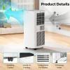 imagePortable Air Conditioner 8000 BTU Cools Up to 350 Sq Ft 3in1 Modes Portable AC Unit Remote Control LED Display Auto Shutoff AC with Window Kits for Bedroom Home Office White8000 BTU