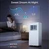 imagePortable Air Conditioner 8000 BTU Cools Up to 350 Sq Ft 3in1 Modes Portable AC Unit Remote Control LED Display Auto Shutoff AC with Window Kits for Bedroom Home Office White10000 BTU