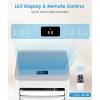 imagePortable Air Conditioner 8000 BTU Cools Up to 350 Sq Ft 3in1 Modes Portable AC Unit Remote Control LED Display Auto Shutoff AC with Window Kits for Bedroom Home Office White10000 BTU with Auto Shutoff