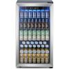 imageMini Fridge 130 Can Beverage Refrigerator Cooler 32 CuFt Drink Fridge for Soda Wine Beer Adjustable Temperature Control for Home Office BlackSilver