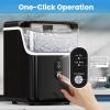 imageCountertop Nugget Ice Maker Pro  34lbs24H SelfCleaning Pellet Ice Machine with Soft Chewable Ice OneTouch Operation for Home Kitchen OfficeParty Black