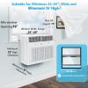 imageWindow Air Conditioner 10000 BTU Window AC Unit Cooling Room 450sqft Dehumidifier Mode and 3 Fan Speed 24H Timer Saddle Mount Quiet Operation White10 000 BTU