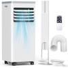 imagePortable Air Conditioner 8000 BTU Cools Up to 350 Sq Ft 3in1 Modes Portable AC Unit Remote Control LED Display Auto Shutoff AC with Window Kits for Bedroom Home Office White10000 BTU with Auto Shutoff