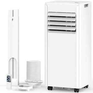 image10000 BTUs Portable Air Conditioners with coolingdehumidificationfansleep mode4IN1 Portable AC with 24H Timer ampamp Remote Control ampamp Window Kit8000 BTUs