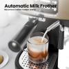 imageEspresso and Cappuccino Machine 20Bar Latte Machine with Automatic Milk Frother 3 in 1 Professional SemiAutomatic Espresso Maker with Dual Heating System ampamp Capsule Compatible