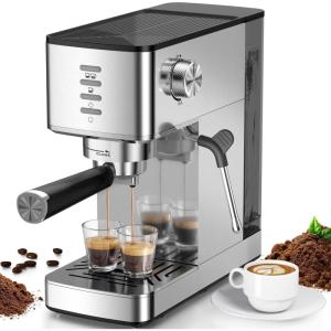 imageEspresso Machine 20 Bar with Rapid Cold Brew  Hot ampamp Iced Coffee Maker Builtin Steam Wand Touch Screen 37oz Water Tank Perfect for Lattes Cappuccinos and Gift for Coffee Lovers