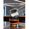 image16quot Large Cube Ice Maker CountertopProduces 9 Crystal Clear Cubic Ice per Hour24H TimerPortable SelfCleaning Ice Maker for WhiskeyCocktailsand Iced BeveragesETL ListedBlackBlack