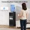 imageWater Dispenser with Ice Maker Function Top Loading Hot and Cold Water Cooler for 5 Gallon Bottle  Includes Child Safety Lock  Water Machine for Home Office Garage  BlackBlack