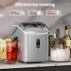 imageIce Makers Countertop26Lbs24H9 Cubes in 6 MinsPortable Ice Maker Machine with SelfCleaning2 Sizes of Bullet IcePerfect for Home KitchenBlackDark Gray