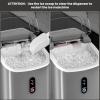 imageIce Makers Countertop26Lbs24H9 Cubes in 6 MinsPortable Ice Maker Machine with SelfCleaning2 Sizes of Bullet IcePerfect for Home KitchenBlackDark Gray