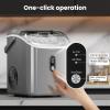 imageIce Makers Countertop26Lbs24H9 Cubes in 6 MinsPortable Ice Maker Machine with SelfCleaning2 Sizes of Bullet IcePerfect for Home KitchenBlackDark Gray