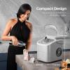 imageIce Makers Countertop26Lbs24H9 Cubes in 6 MinsPortable Ice Maker Machine with SelfCleaning2 Sizes of Bullet IcePerfect for Home KitchenBlackGrey