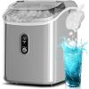 imageIce Makers Countertop26Lbs24H9 Cubes in 6 MinsPortable Ice Maker Machine with SelfCleaning2 Sizes of Bullet IcePerfect for Home KitchenBlackDark Gray