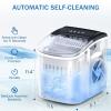 image9 Cubes Ready in 68 Mins Countertop Ice Maker 265Lbs per Day Stainless Steel Portable Ice Maker Ice Maker Machine with Carry Handle for HomeKitchenCampingRVBLACK with Handel