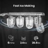imageCountertop Ice Maker Machine  8 Bullet Ice in 6 Mins 265lbs24Hrs Output  SelfCleaning Portable Design with Selectable Ice Size ampamp Touch Display for HomeOfficeBarCosmic Black