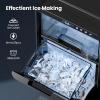 imageCrescent Ice Maker Countertop 28Lbs24H Ice Production 16 Cubes in 6 Mins Portable Countertop Ice Maker Machine with SelfCleaning for Home ampamp Kitchen BlackBlack