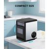 imageNugget Ice Maker 441Lbs24H Ice Makers Countertop Crushed ampamp Pebble Ice Machine with Handle AutoCleaning Pellet Ice Machine with Basket and Scoop for HomePartyKitchenOfficeBrushed Silver441lbsDAY