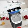 imageIce Maker Commercial Ice Machine100LbsDay Stainless Steel Ice Machine with 48 Lbs Capacity Ideal for Restaurant Bars Home and Offices Includes Scoop Silver265LBSDAY