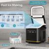 imageIce Maker Machine Countertop Portable Compact Small Bullet Ice Maker with Self Cleaning9 Cubes in 6 Mins26lbs in 24Hrs for Home and KitchenBlack