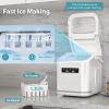imageIce Maker Machine Countertop Portable Compact Small Bullet Ice Maker with Self Cleaning9 Cubes in 6 Mins26lbs in 24Hrs for Home and KitchenWhite