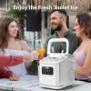 imageIce Maker Machine countertop Self Cleaning Portable Compact Small Bullet Ice Maker with Digital Screen9 Cubes in 6 Mins26lbs in 24Hrsfor Camping Dorm Home OutdoorWhite