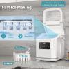 imageIce Maker Machine countertop Self Cleaning Portable Compact Small Bullet Ice Maker with Digital Screen9 Cubes in 6 Mins26lbs in 24Hrsfor Camping Dorm Home OutdoorWhite