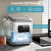 imageIce Maker Machine countertop Self Cleaning Portable Compact Small Bullet Ice Maker with Digital Screen9 Cubes in 6 Mins26lbs in 24Hrsfor Camping Dorm Home OutdoorWhite