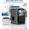 imagePortable Nugget Ice Maker Countertop SelfDispensing Pebble Ice Maker 44 lbsDay Soft Chewable Pellet Ice Machine for Home Kitchen Bar Single Button Operation Compact Design Ice Making MachineUpgrade Black