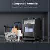 imageCrescent Ice Maker Countertop 28Lbs24H Ice Production 16 Cubes in 6 Mins