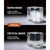 imageCrystal Clear Cubic Ice Maker Produces 9 Large 16quot Clear Ice Cubes per Hour24H Timer SelfCleaning5 Ice Cube Sizes for Cocktails Whiskey ampamp Bourbon