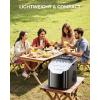 imageIce Maker Countertop Efficient Easy Carry Ice Machine SelfCleaning Ice Maker with Ice Scoop ampamp Basket 9pcs 8mins 265Lbs Per Day for HomeOfficeKitchenSatin Black