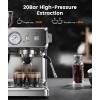 imageDouble Boiler Espresso Machine with Grinder 20 Bar Expresso Coffee Machines with Upgraded AntiClogging System Professional Coffee Maker with Milk Frother for Cappuccino Latte Americano