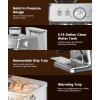 imageDouble Boiler Espresso Machine with Grinder 20 Bar Expresso Coffee Machines with Upgraded AntiClogging System Professional Coffee Maker with Milk Frother for Cappuccino Latte Americano