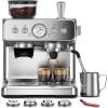 imageDouble Boiler Espresso Machine with Grinder 20 Bar Expresso Coffee Machines with Upgraded AntiClogging System Professional Coffee Maker with Milk Frother for Cappuccino Latte Americano