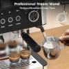 image2025 Upgrade Espresso Machine with Grinder 20 Bar Professional Espresso Coffee Machine with AntiClog Design Builtin Milk Frother Steam WandPerfect Cappuccino ampamp Latte Maker for HomeUpgrade Black